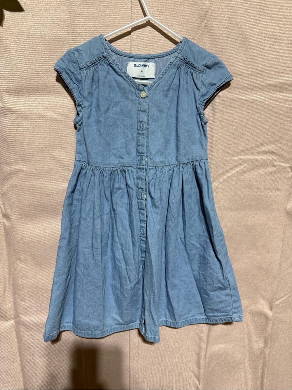 Old Navy Light Blue Girls' Denim Dress 4t